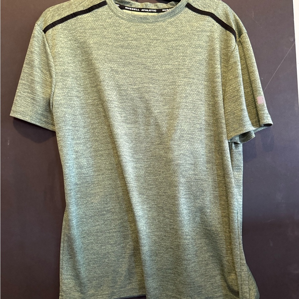Russell Athletic Men's Heather Green Tee